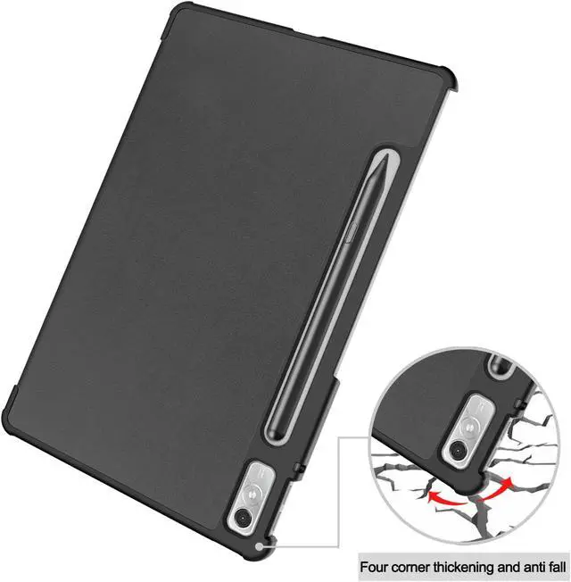 Alt view image 6 of 7 - Case for Lenovo Tab P11 Pro 11.2 inch Gen 2 2022 / Lenovo Xiaoxin Pad Pro 2022 11.2 inch , Tri fold Slim Lightweight Hard Shell Smart Protective Cover with Multi-Angle Stand, Universal Stylus Pen