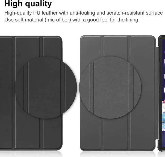 Alt view image 7 of 7 - Case for Lenovo Tab P11 Pro 11.2 inch Gen 2 2022 / Lenovo Xiaoxin Pad Pro 2022 11.2 inch , Tri fold Slim Lightweight Hard Shell Smart Protective Cover with Multi-Angle Stand, Universal Stylus Pen