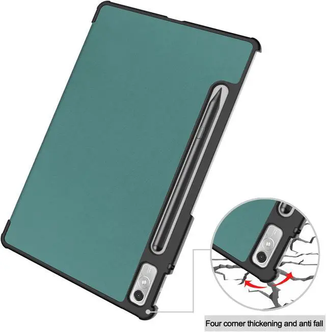 Alt view image 6 of 7 - Case for Lenovo Tab P11 Pro 11.2 inch Gen 2 2022 / Lenovo Xiaoxin Pad Pro 2022 11.2 inch , Tri fold Slim Lightweight Hard Shell Smart Protective Cover with Multi-Angle Stand, Universal Stylus Pen