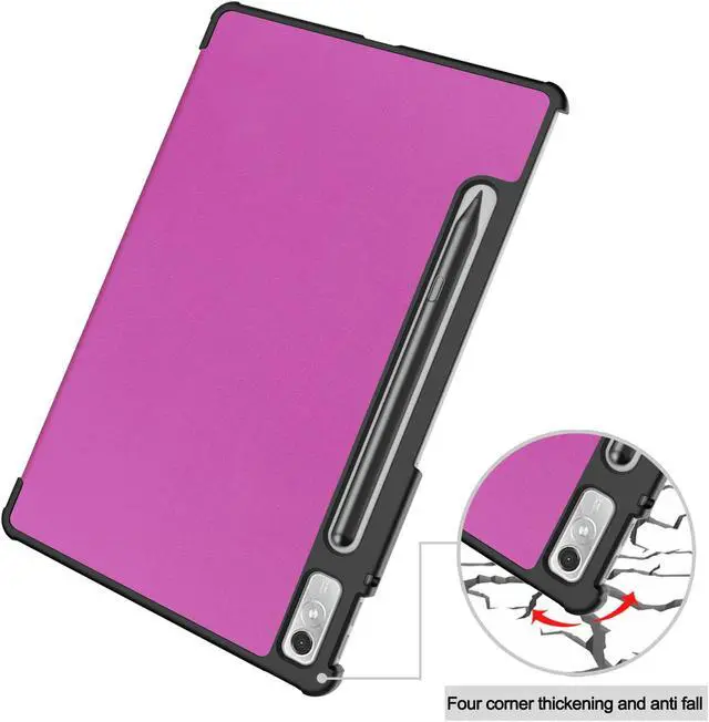Alt view image 6 of 7 - Case for Lenovo Tab P11 Pro 11.2 inch Gen 2 2022 / Lenovo Xiaoxin Pad Pro 2022 11.2 inch , Tri fold Slim Lightweight Hard Shell Smart Protective Cover with Multi-Angle Stand, Universal Stylus Pen