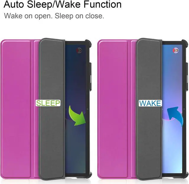 Alt view image 3 of 7 - Case for Lenovo Tab P11 Pro 11.2 inch Gen 2 2022 / Lenovo Xiaoxin Pad Pro 2022 11.2 inch , Tri fold Slim Lightweight Hard Shell Smart Protective Cover with Multi-Angle Stand, Universal Stylus Pen