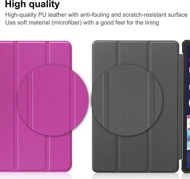 Alt view image 7 of 7 - Case for Lenovo Tab P11 Pro 11.2 inch Gen 2 2022 / Lenovo Xiaoxin Pad Pro 2022 11.2 inch , Tri fold Slim Lightweight Hard Shell Smart Protective Cover with Multi-Angle Stand, Universal Stylus Pen