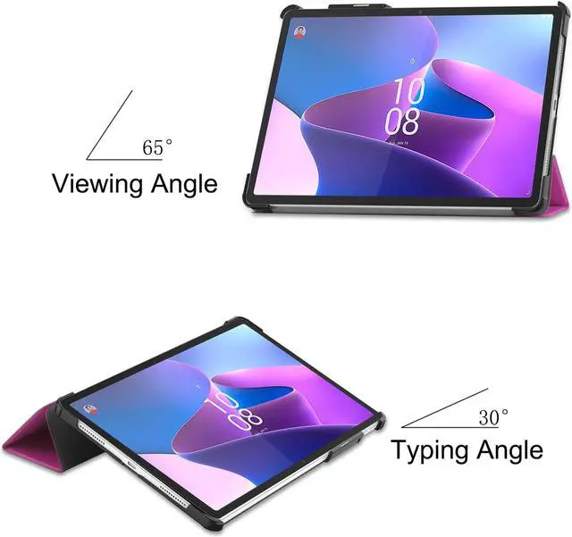 Alt view image 4 of 7 - Case for Lenovo Tab P11 Pro 11.2 inch Gen 2 2022 / Lenovo Xiaoxin Pad Pro 2022 11.2 inch , Tri fold Slim Lightweight Hard Shell Smart Protective Cover with Multi-Angle Stand, Universal Stylus Pen
