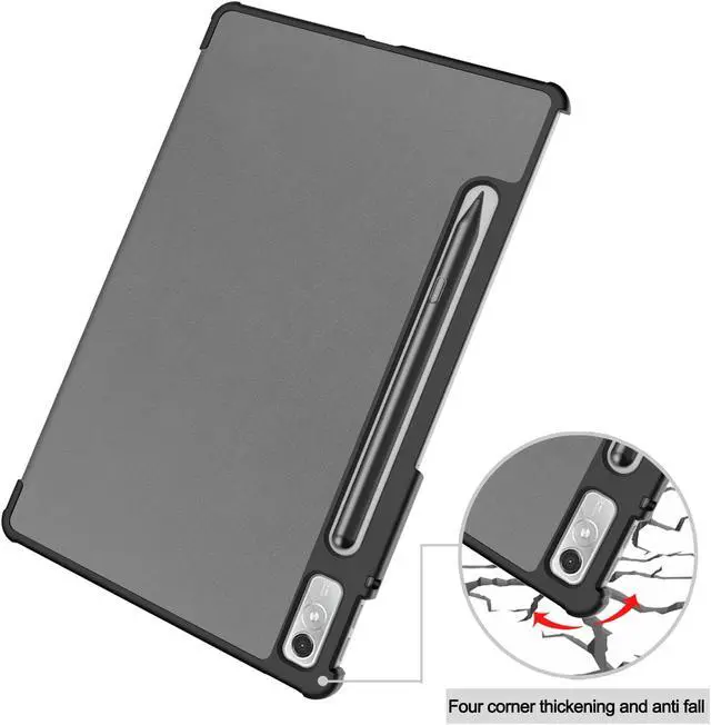 Alt view image 6 of 7 - Case for Lenovo Tab P11 Pro 11.2 inch Gen 2 2022 / Lenovo Xiaoxin Pad Pro 2022 11.2 inch , Tri fold Slim Lightweight Hard Shell Smart Protective Cover with Multi-Angle Stand, Universal Stylus Pen