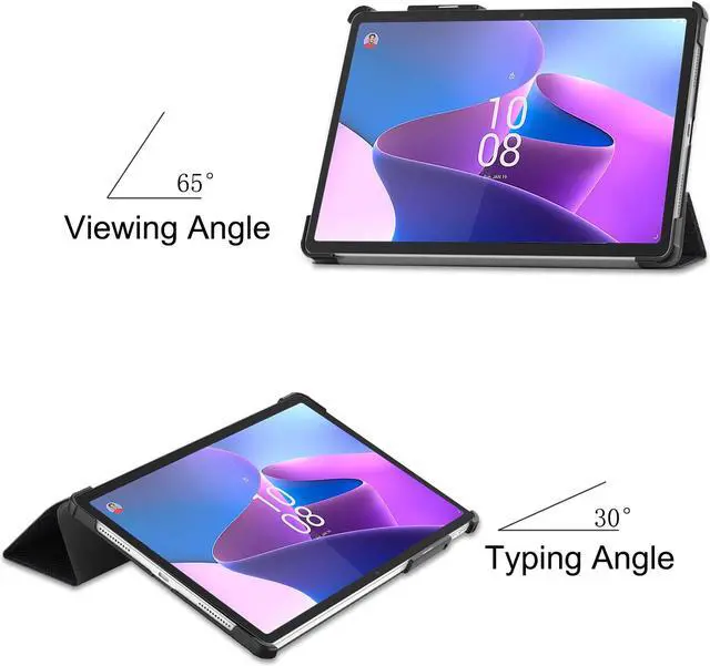Alt view image 4 of 7 - Case for Lenovo Tab P11 Pro 11.2 inch Gen 2 2022 / Lenovo Xiaoxin Pad Pro 2022 11.2 inch , Tri fold Slim Lightweight Hard Shell Smart Protective Cover with Multi-Angle Stand, Universal Stylus Pen