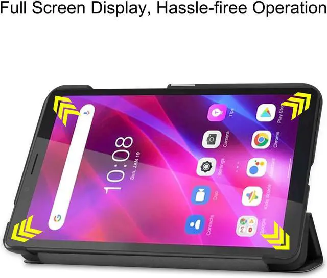 Alt view image 4 of 7 - Case for Lenovo Tab M7 Gen 3 2021 / M7 Gen 2 2019, Slim Lightweight Stand Hard Shell Protective Cover for 7 inch Lenovo Tab M7 2nd Gen / 3rd Gen TB-7305F TB-7305L TB-7305X with Universal Stylus Pen