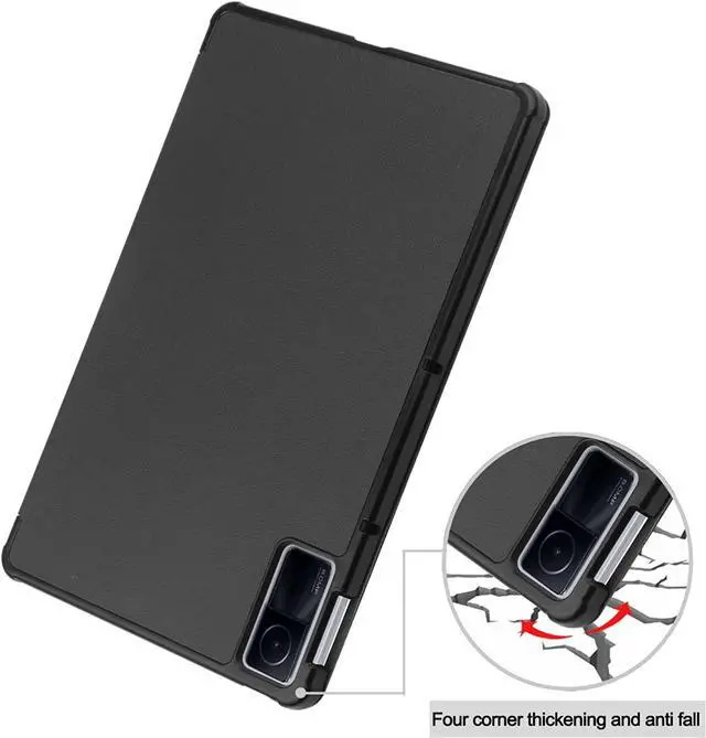 Alt view image 7 of 7 - Case for Xiaomi Redmi Pad 10.61 inch 2022, Tri fold Slim Auto Wake Lightweight Hard Shell Smart Protective Stand Cover with Universal Stylus Pen