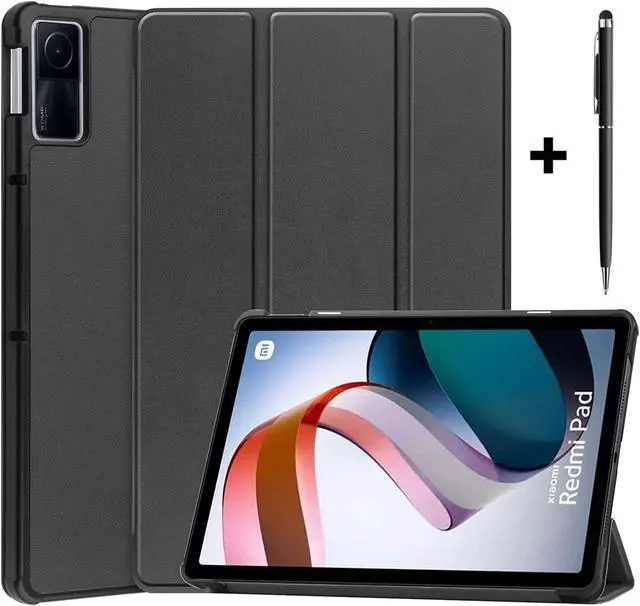 Main image of Case for Xiaomi Redmi Pad 10.61 inch 2022, Tri fold Slim Auto Wake Lightweight Hard Shell Smart Protective Stand Cover with Universal Stylus Pen