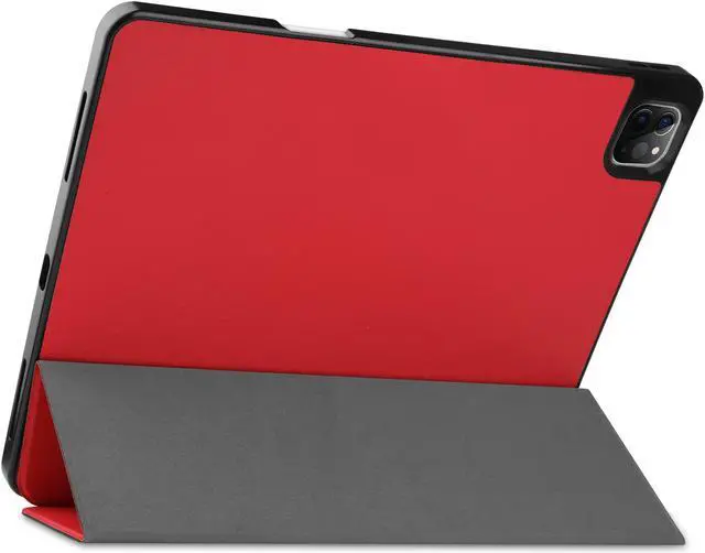 Alt view image 7 of 7 - iPad Pro 12.9 Inch Case 2022 2021 2020 2018 (6th 5th 4th 3th Gen) with Pencil Holder, Support 2nd Pencil Charging, Slim Tablet Stand Cover with Soft TPU Back, Auto Wake/Sleep with Universal Stylus Pen