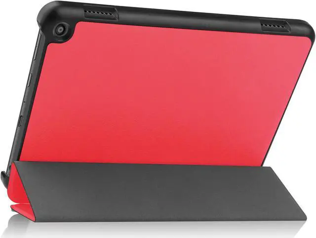 Alt view image 4 of 7 - Case for Amazon Fire HD 8 and Fire HD 8 Plus (12th Generation/10th Generation, 2022/2020 Release) 8" Tablet  - Ultra Lightweight Slim Shell Stand Cover Auto Wake/Sleep with Universal Stylus Pen Red