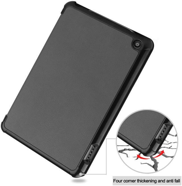 Alt view image 6 of 7 - Case for All New Amazon Fire 7 inch Tablet (12th Generation, 2022 Released) - Lightweight Tri-fold Stand Auto Wake/Sleep Folio Stand Cover with Universal Stylus Pen Gray