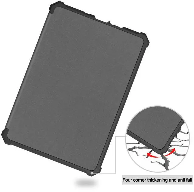 Alt view image 7 of 7 - Case for All-New Kindle 11th Generation 2022 Release, Ultra Thin Lightweight Smart Protective Durable Premium PU Leather Cover with Auto Sleep Wake Function with Universal Stylus Pen Gray
