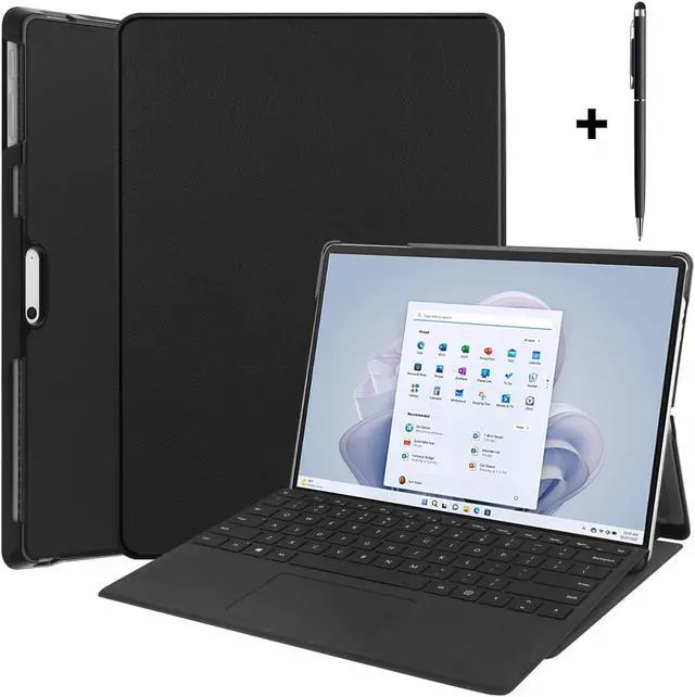 Main image of Microsoft Surface Pro 9 case, Multiple Angle Viewing Business Stand Cover for 13 inch Microsoft Surface Pro 9 2022 Release with Universal Stylus Pen