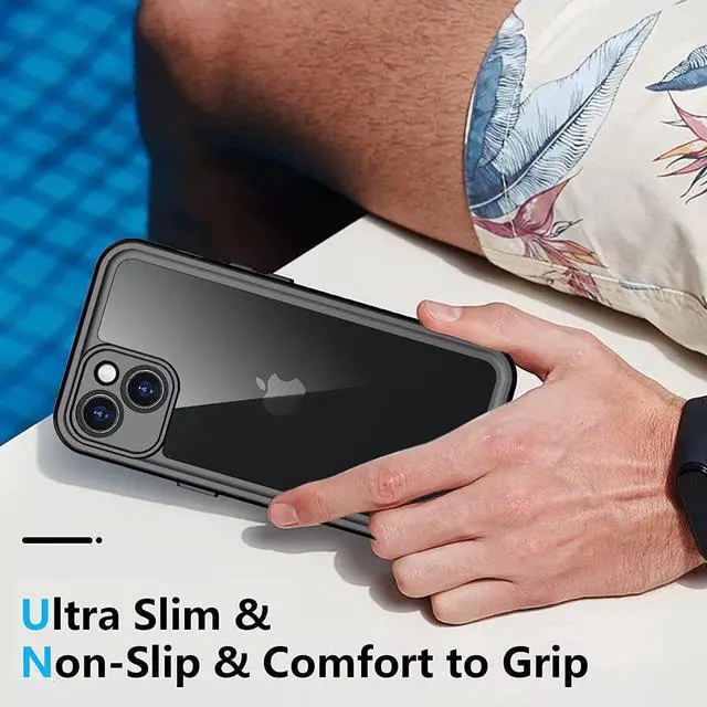 Alt view image 7 of 7 - for iPhone 14 Case Waterproof, with Built in Sensitive Screen Protector Shockproof 360 Full Body Heavy Duty Protective Daily-Use Phone Case for iPhone 14 5G 6.1 inch 2022