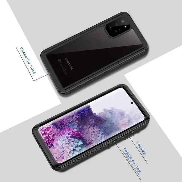 Alt view image 7 of 7 - For Samsung Galaxy S20+ Plus Case Waterproof, Shockproof Bumper Case with Built-in Screen Protector, Dustproof Anti-Scratch Anti-Stain Phone Cover for Samsung Galaxy S20 Plus 5G 6.7 inch