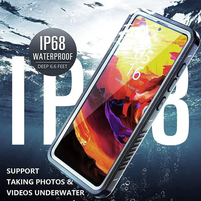 Alt view image 3 of 7 - for Samsung Galaxy A51 5G Case Waterproof, with Built-in-Screen Protector Full-Body 360°Rugged Shockproof IP68 Waterproof Case for Galaxy A51 5G (Not for 4G Version)