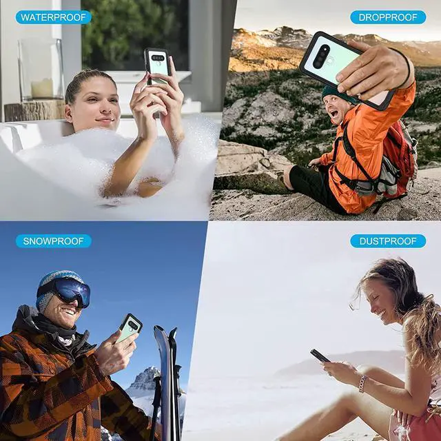 Alt view image 6 of 7 - For LG Stylo 6 Case, IP68 Waterproof Dustproof Shockproof Case with Built-in Screen Protector, Full Body Underwater Protective Clear Cover for LG Stylo 6