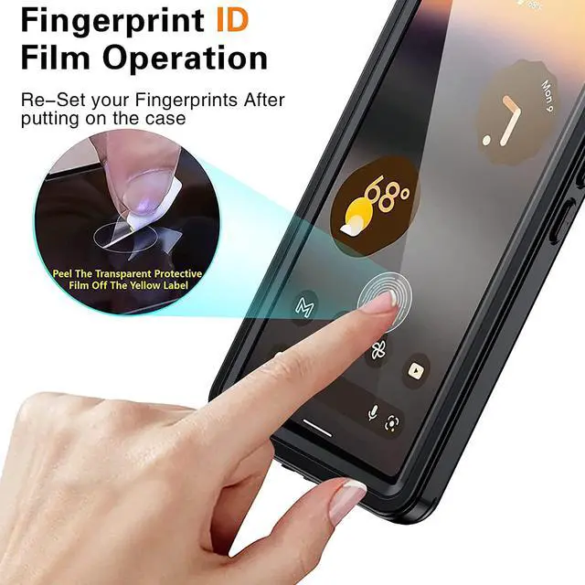 Alt view image 4 of 7 - Google Pixel 6A Waterproof Case, IP68 Waterproof Dustproof Shockproof Case Full Body Protection with Built-in Screen Protector Fully Sealed Underwater Clear Back Cover for Google Pixel 6A 5G