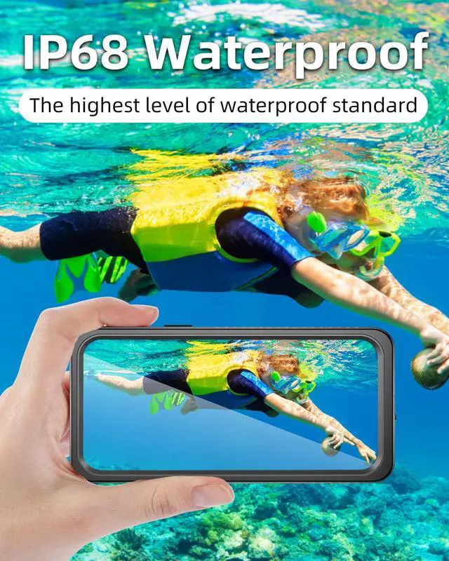 Alt view image 3 of 7 - iPhone 12 Mini Waterproof Case, Shockproof Dustproof Snowproof Fully-Body Protective Cover with Screen Protector Clear Back Cover for iPhone 12 Mini 5.4 inch
