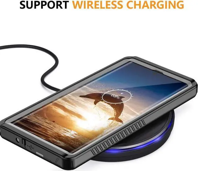Alt view image 4 of 7 - Galaxy Note 10 Waterproof Case, Built in Screen Protector 360° Full Body Protective Shockproof Cover Dustproof IP68 Underwater Waterproof Case for Galaxy Note 10 6.3 inch