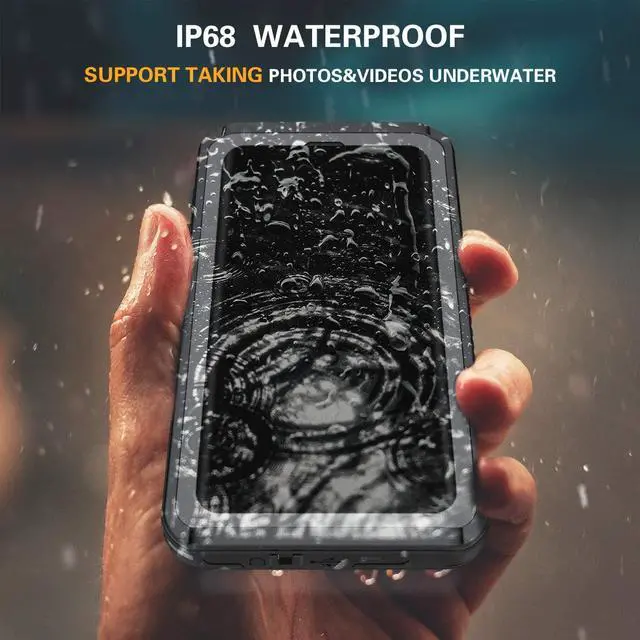 Alt view image 2 of 7 - Galaxy Note 10 Waterproof Case, Built in Screen Protector 360° Full Body Protective Shockproof Cover Dustproof IP68 Underwater Waterproof Case for Galaxy Note 10 6.3 inch