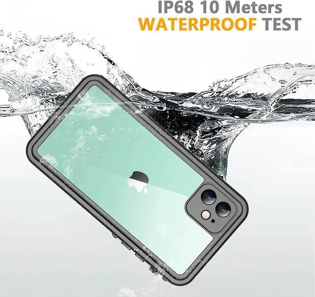Alt view image 3 of 7 - iPhone 11 Waterproof Case with Built-in Screen Protector Full Body Rugged Heavy Duty Shockproof Cover Dustproof IP68 Waterproof Phone Case for iPhone 11 6.1 inch