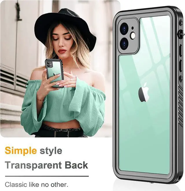 Alt view image 6 of 7 - iPhone 11 Waterproof Case with Built-in Screen Protector Full Body Rugged Heavy Duty Shockproof Cover Dustproof IP68 Waterproof Phone Case for iPhone 11 6.1 inch