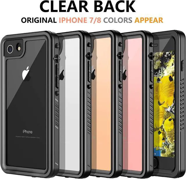 Alt view image 3 of 7 - iPhone SE 2022 Case / iPhone SE 2020 Case / iPhone 7 8 Case Waterproof with Built-in Screen Protector, Full Body Shockproof Protective Cover for iPhone SE3 / SE 2 / 8 / 7