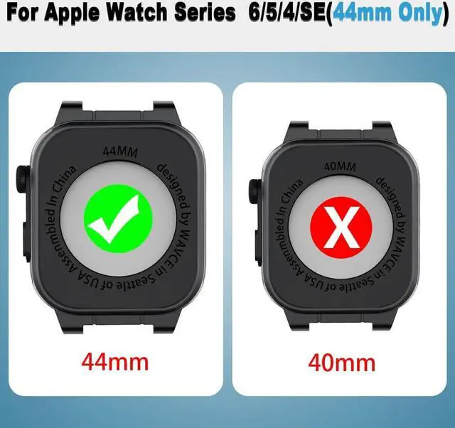 Alt view image 4 of 7 - Waterproof Case for Apple Watch 44mm Series 6/5/4/SE with Premium Band & Screen Protector, IP68 100% Full Waterproof Dustproof Shockproof Protective Case for 44mm iWatch 6/5/4/SE
