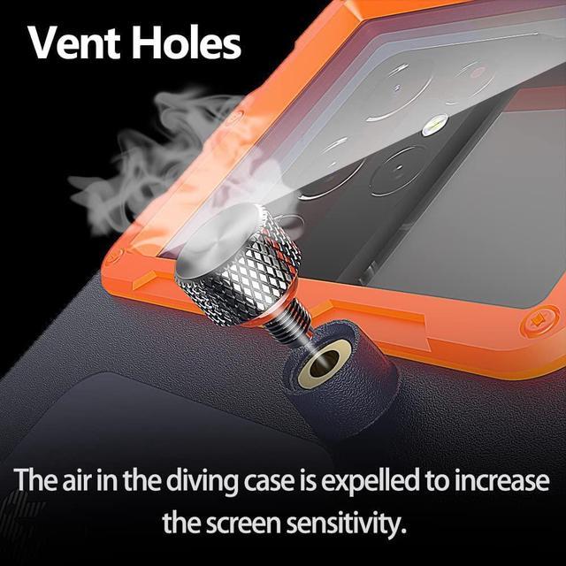 Alt view image 5 of 7 - Diving Phone Case, Underwater Photography Video Housings with Lanyard [50ft/15m], Snorkeling Waterproof Phone Case for iPhone 11/12/13 14 Series Samsung Galaxy S22/S21/S20 LG Motorola Google etc