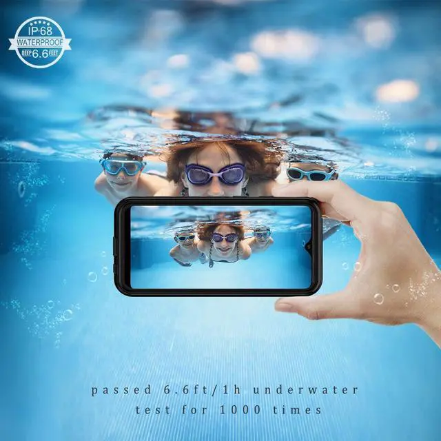 Alt view image 3 of 7 - Samsung Galaxy A10E Case, IP68 Waterproof Dustproof Shockproof Case with Built-in Screen Protector, Full Body Sealed Underwater Protective Cover for Galaxy A10e