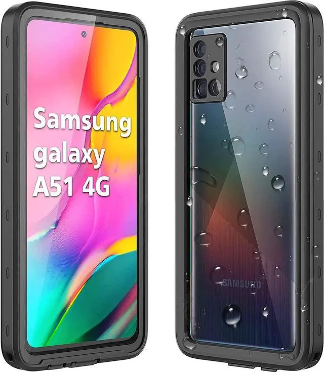 Main image of Samsung Galaxy A51 4G Case, IP68 Waterproof Dustproof Shockproof Case with Built-in Screen Protector Full Body Sealed Underwater Protective Clear Cover for Samsung A51 4G [Not Fit 5G]