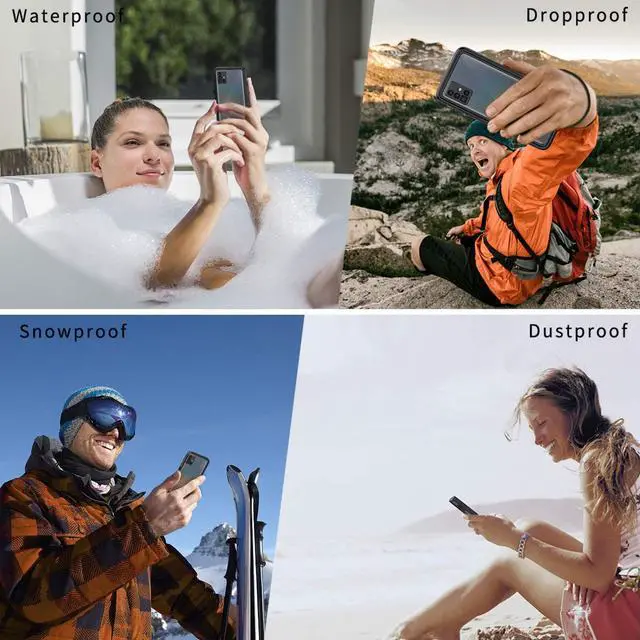 Alt view image 6 of 7 - Samsung Galaxy A51 4G Case, IP68 Waterproof Dustproof Shockproof Case with Built-in Screen Protector Full Body Sealed Underwater Protective Clear Cover for Samsung A51 4G [Not Fit 5G]