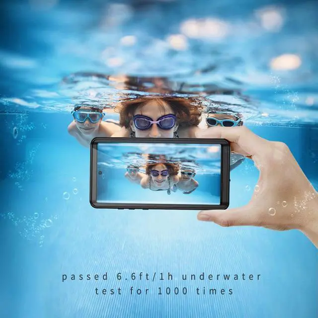 Alt view image 2 of 7 - Galaxy Note 10 Waterproof Case, Dustproof Shockproof Case with Built-in Screen Protector, Full Body Protective Cover for Samsung Galaxy Note 10 6.3 inch 2019