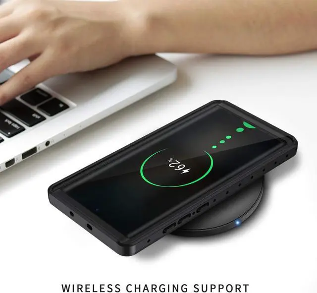 Alt view image 5 of 7 - Galaxy Note 10 Waterproof Case, Dustproof Shockproof Case with Built-in Screen Protector, Full Body Protective Cover for Samsung Galaxy Note 10 6.3 inch 2019