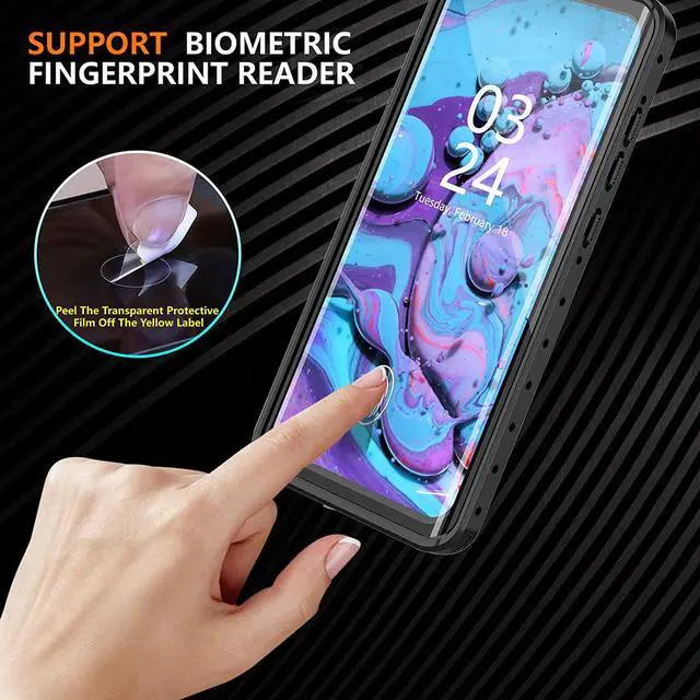 Alt view image 5 of 7 - For Samsung Galaxy S20 Case Waterproof, Built-in Screen Protector Heavy Duty Full Body Protective Shockproof Dustproof IP68 Underwater Clear Phone Case for Galaxy S20 6.2 inch