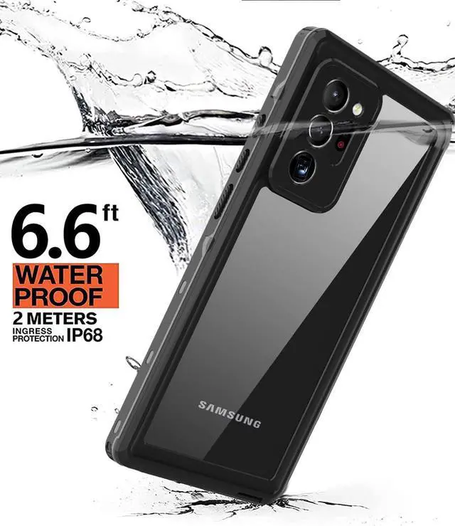 Alt view image 2 of 7 - For Samsung Galaxy Note 20 Ultra Case, Waterproof Shockproof Phone Case with Screen Protector for Samsung Note 20 Ultra 5G 6.9 inch