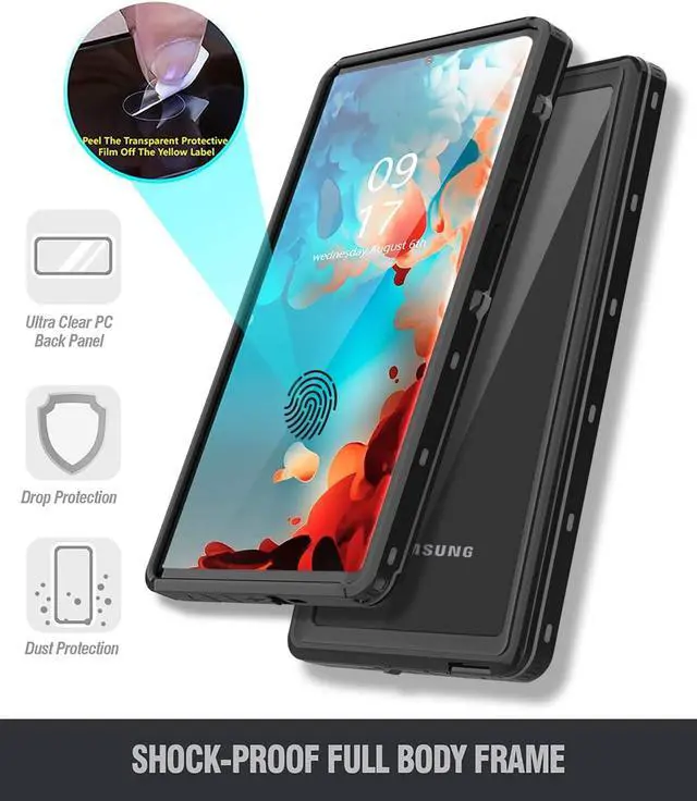 Alt view image 5 of 7 - For Samsung Galaxy Note 20 Ultra Case, Waterproof Shockproof Phone Case with Screen Protector for Samsung Note 20 Ultra 5G 6.9 inch