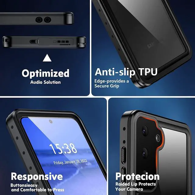 Alt view image 4 of 7 - Compatible with Samsung Galaxy S21+ Plus Case with Screen Protector,IP68 Waterproof Shockproof Full Body Heavy Duty Protective Cover for Galaxy S21+ / S21 Plus 5G 6.7 inches