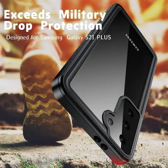 Alt view image 3 of 7 - Compatible with Samsung Galaxy S21+ Plus Case with Screen Protector,IP68 Waterproof Shockproof Full Body Heavy Duty Protective Cover for Galaxy S21+ / S21 Plus 5G 6.7 inches