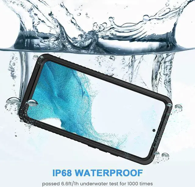 Alt view image 2 of 7 - Samsung Galaxy S22 Case, IP68 Waterproof Dustproof Shockproof Case with Built-in Screen Protector, Heavy Duty Full Body Protective Cover for Galaxy S22 5G 6.1 Inch