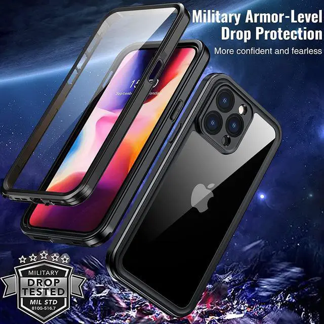 Alt view image 5 of 7 - Compatible with iPhone 14 Pro Max Waterproof Case, Built-in Screen Full-Body Protector, IP68 Waterproof Shockproof Cover for iPhone 14 Pro Max 6.7 inch