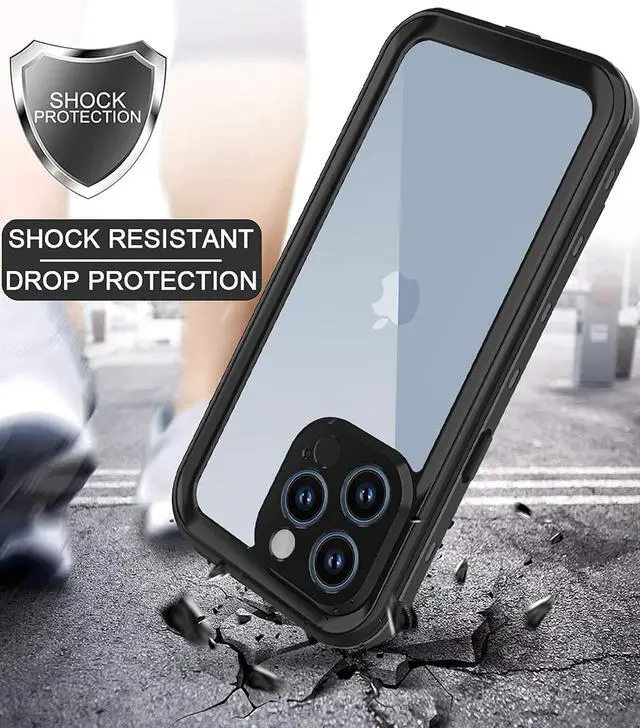 Alt view image 3 of 7 - For iPhone 13 Pro Case Waterproof Shockproof with Screen Protector Full Body Protector Dustproof Dirtproof Heavy Duty Phone Case for iPhone 13 Pro 6.1inch
