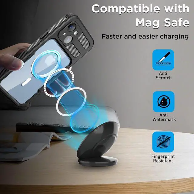 Alt view image 4 of 7 - Waterproof Case for iPhone 14 Plus 6.7 inch with MagSafe Support Snowproof, Dustproof and Shockproof, IP68 Certified Full Body Protection Fully Sealed Underwater Cover for iPhone 14 Plus 6.7" 2022