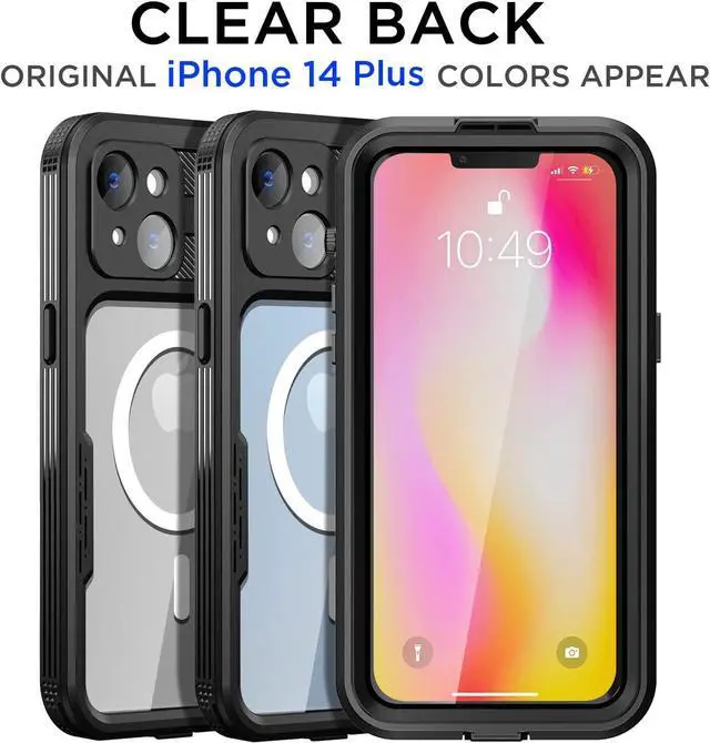 Alt view image 7 of 7 - Waterproof Case for iPhone 14 Plus 6.7 inch with MagSafe Support Snowproof, Dustproof and Shockproof, IP68 Certified Full Body Protection Fully Sealed Underwater Cover for iPhone 14 Plus 6.7" 2022