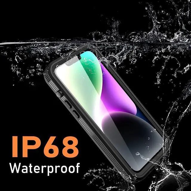 Alt view image 3 of 7 - For iPhone 14 Plus Case Waterproof, Full Body Protective Dust-Proof Shockproof Cover Waterproof Case with Built-in Screen Protector for iPhone 14 Plus 6.7 inch 2022
