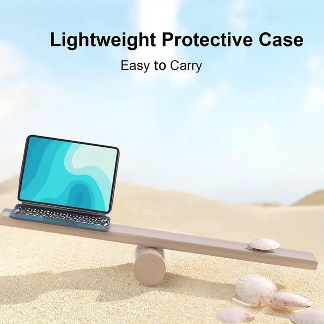 Alt view image 7 of 7 - Magnetic Floating Keyboard Case for iPad Pro 12.9 inch 6th Generation 2022, Slim Keyboard Cover with Multi-Touch, Soft White Backlight for iPad Pro 12.9" 6th Gen 2022, 5th Gen 2021, 4th Gen 2020, 3rd