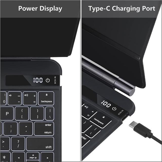 Alt view image 4 of 7 - Magic Keyboard Case for iPad Air 5th 4th Generation 2022 2020, iPad Pro 11 inch 2022 2021 2020 2018, Wireless Backlit Keyboard with Smart Trackpad for iPad Air 5th 4th Gen, iPad Pro 11 4th 3rd 2nd 1st