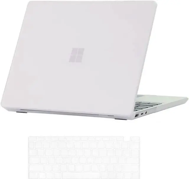 Main image of Slim Case for Microsoft Surface Laptop Go 1 / Go 2 12.4 inch 2022 2020 2019 Matte Protective Case Hard Shell Laptop Cover with Transparent Keyboard Cover Skin Matte Transparent