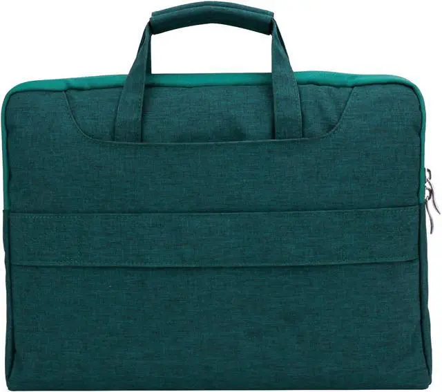 Alt view image 2 of 7 - Universal 11 12 inch Laptop Bag, Computer Bag, Water Resistant Laptop Briefcase, Laptop Case Sleeve with Shoulder Strap for MacBook Acer Lenovo HP Dell Samsung Dark Green